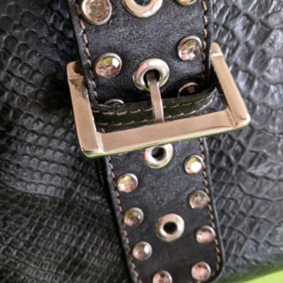 Roberta Gandolfi Genuine Leather Snake Print Bag - Picture 6 of 11